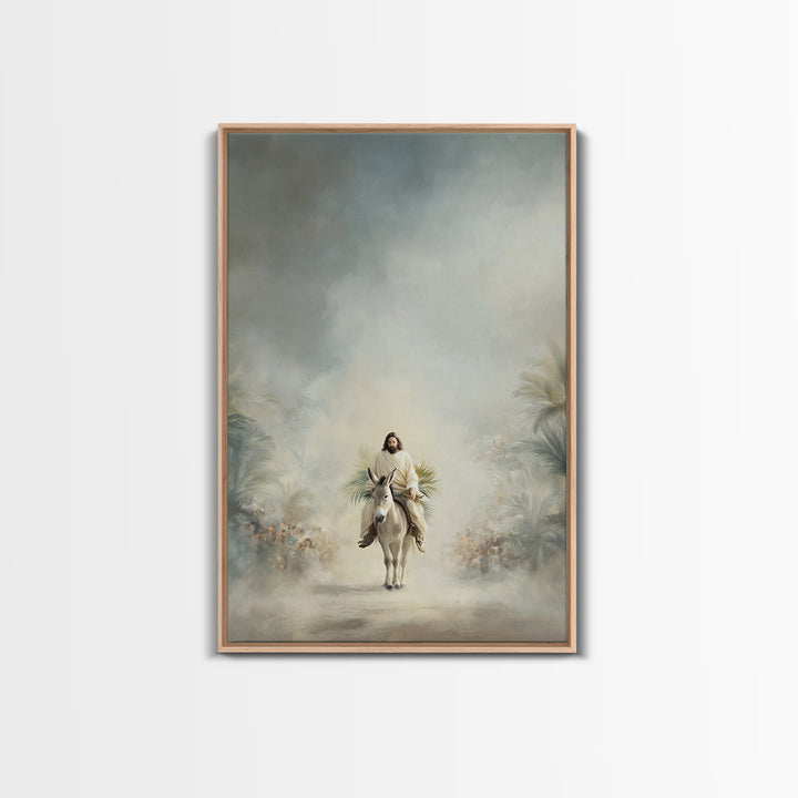 Cloudborne Peace – Framed Canvas Print – Christian Art Canvas – Jesus Painting – Subtle Christian Art – Christmas Wall Art – Christian Deco