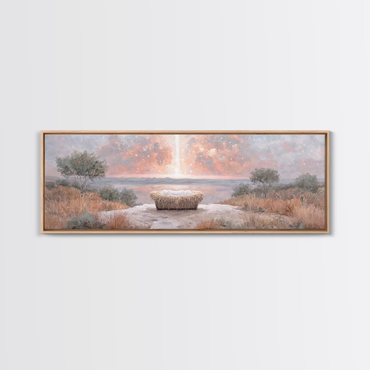 Eternal Presence – Framed Canvas Print – Christian Wall Art – Panoramic Art – Christian Art Canvas – Christian Painting – Moody Christian A