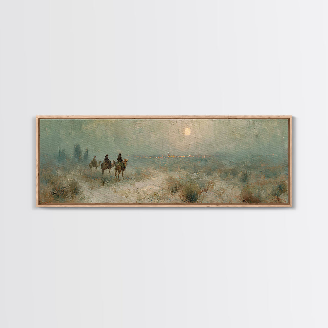 Bethlehem Road Rise – Framed Canvas Print – Panoramic Wall Art – Christian Art Canvas – Christmas Art – Christian Wall Art – Christian Chri