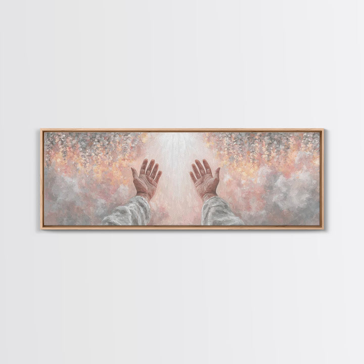 Awakening Light | Framed Canvas Print | Christian Wall Art | Panoramic Art | Christian Art Canvas | Modern Christian Art | Christian Decor