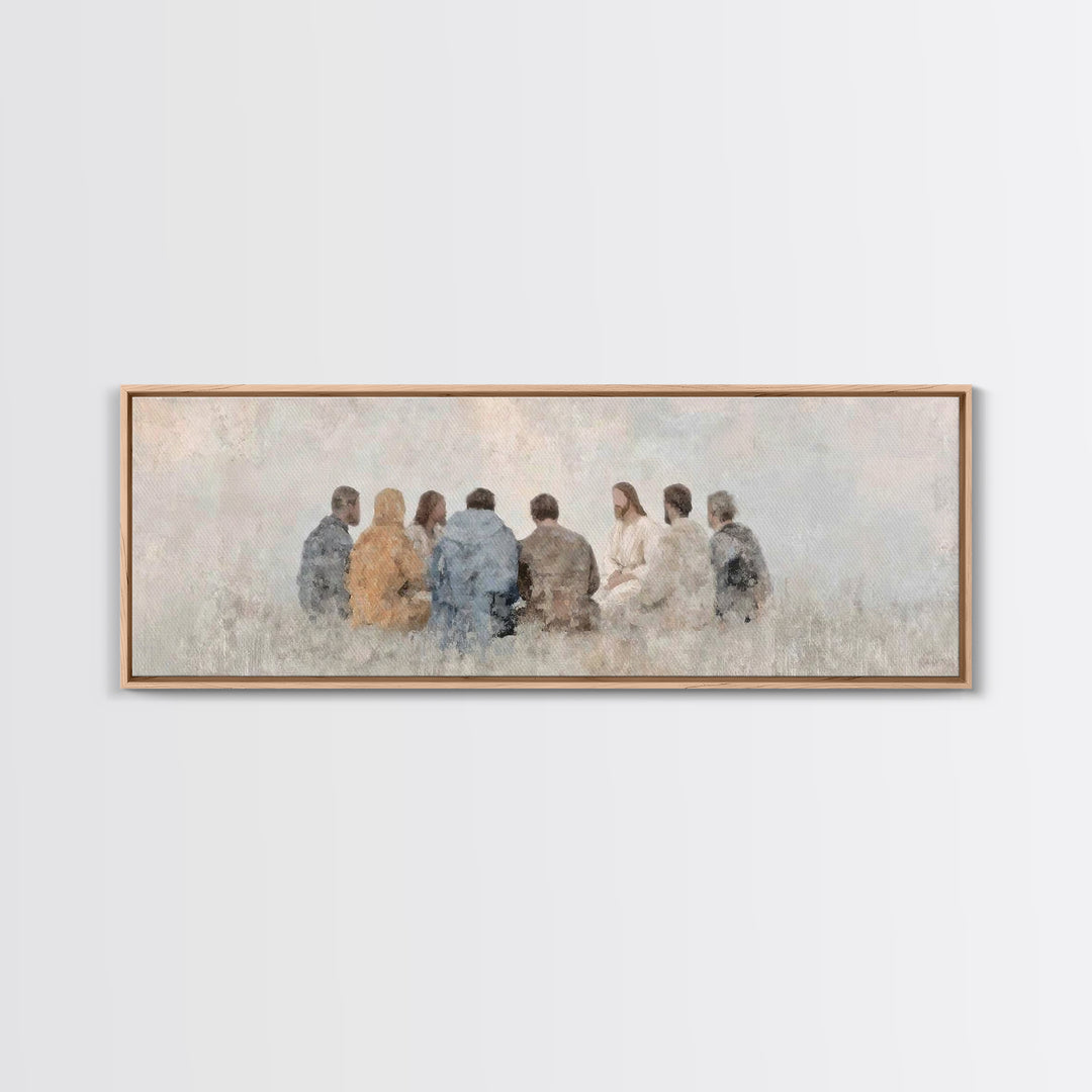 Quiet Covenant – Framed Canvas Print – Panoramic Frame – Christian Art Canvas – Christian Painting – Jesus Painting – Christian Wall Art