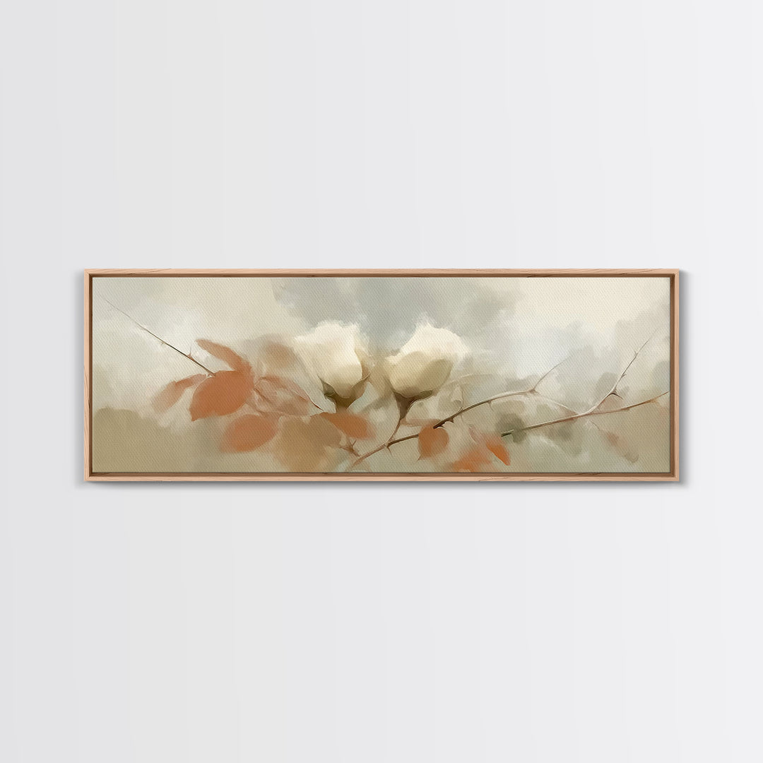 Hope In Bloom, Framed Canvas Print, Christian Art Canvas, Christian Wall Art, Panoramic Print, Christian Art, Christian Painting