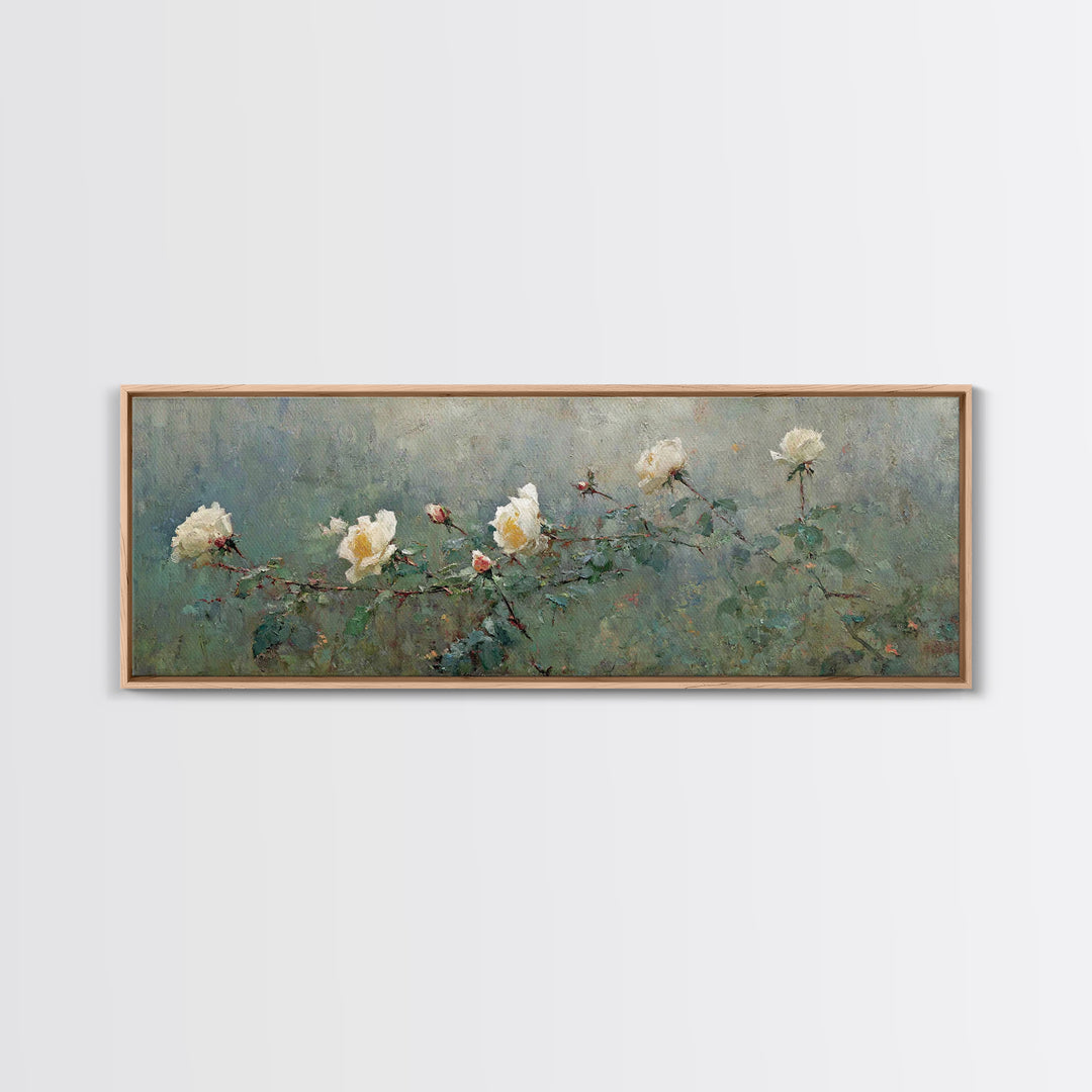 Blossoms Of Grace – Framed Canvas Print – Panoramic Art – Christian Wall Art – Christian Art Canvas – Christian Painting – Christian Decor