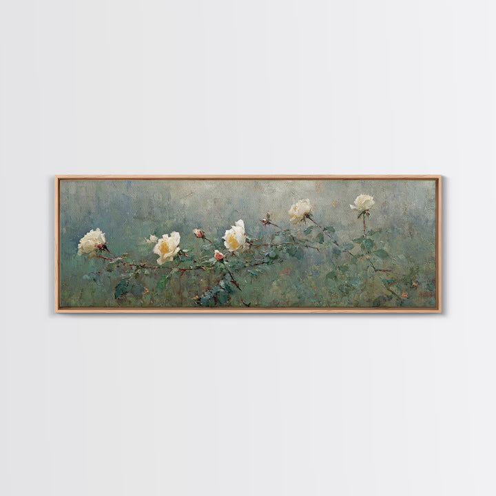 Blossoms Of Grace – Framed Canvas Print – Panoramic Art – Christian Wall Art – Christian Art Canvas – Christian Painting – Christian Decor