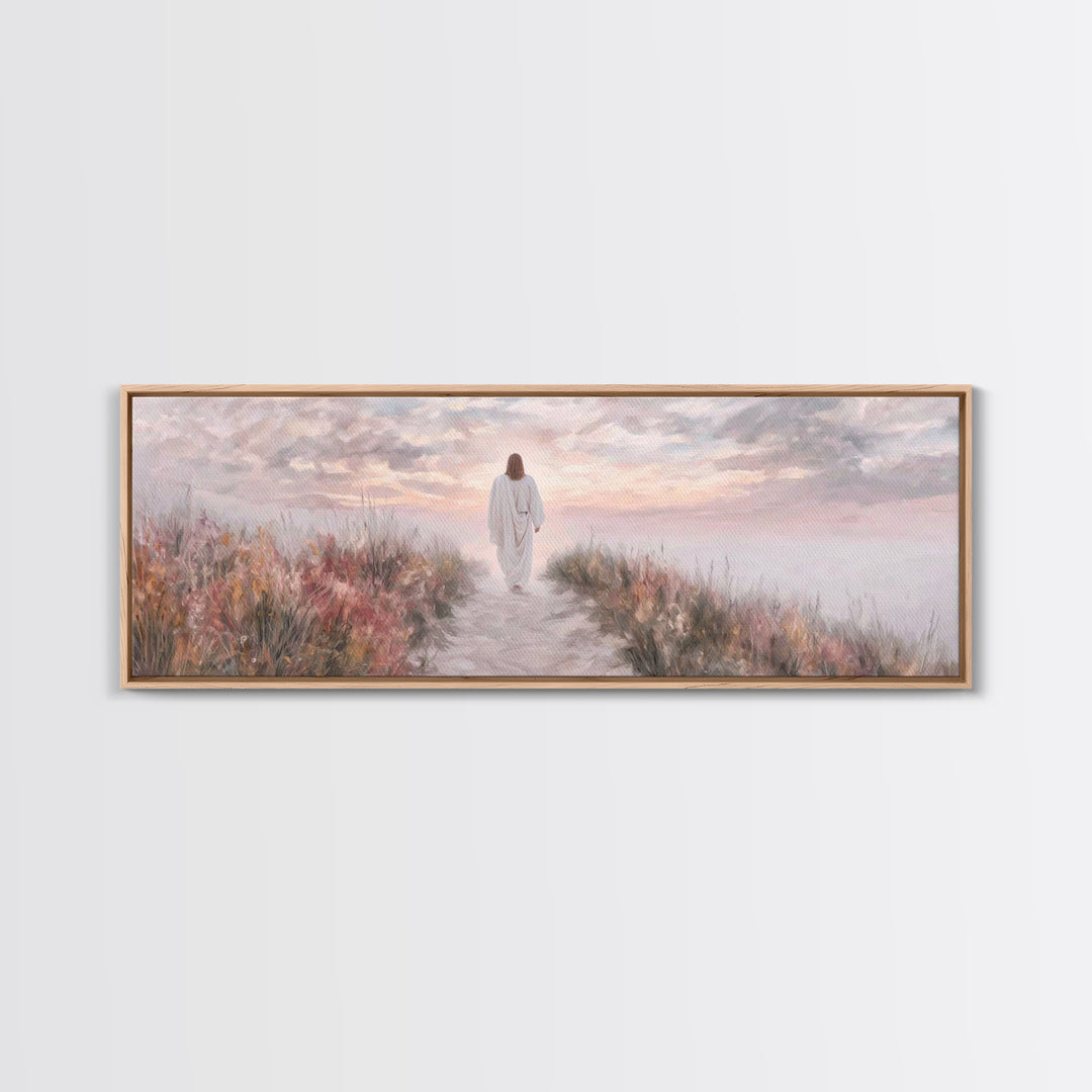 Horizon Of Peace – Framed Canvas Print – Panoramic Art – Christian Art Canvas – Jesus Wall Art – Christian Art – Christian Christmas