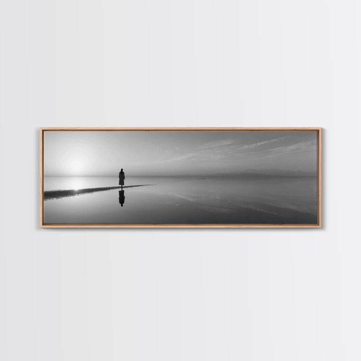 Morning Grace, Framed Canvas Print, Panoramic Wall Art, Christian Art Canvas, Jesus Painting, Christian Decorations, Christian Gift