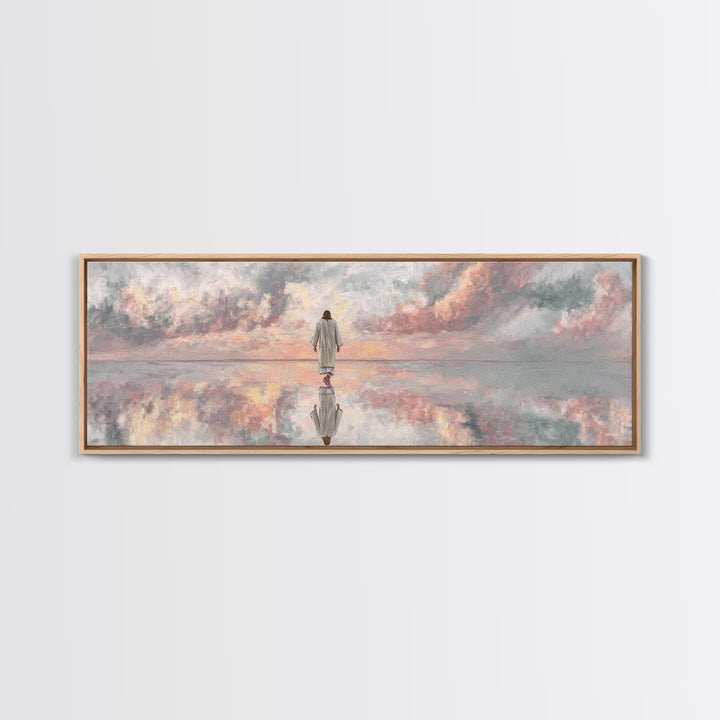Blessed Journey | Framed Canvas Print | Panoramic Art | Christian Decoration | Jesus Canvas Art | Christian Wall Art | Christian Art