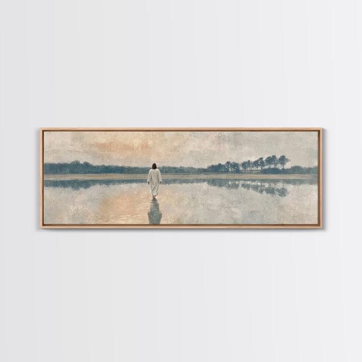 Radiant Promise – Framed Canvas Print – Panoramic Painting – Christian Art – Christian Canvas – Jesus Painting – Christian Decor