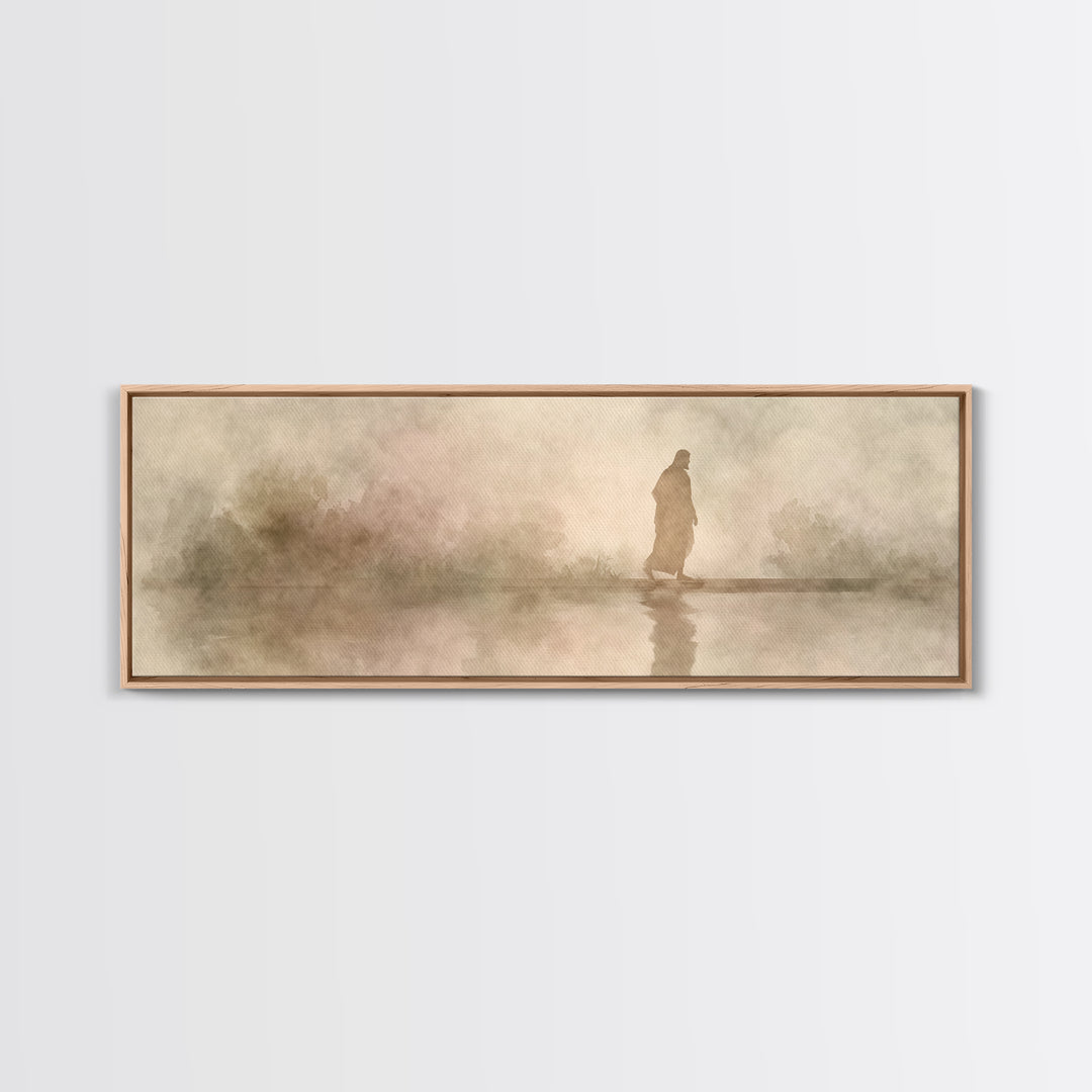 Shaded Covenant | Framed Canvas Print | Panoramic Painting | Christian Wall Art | Jesus Canvas Art | Christian Art Print | Christian Decor