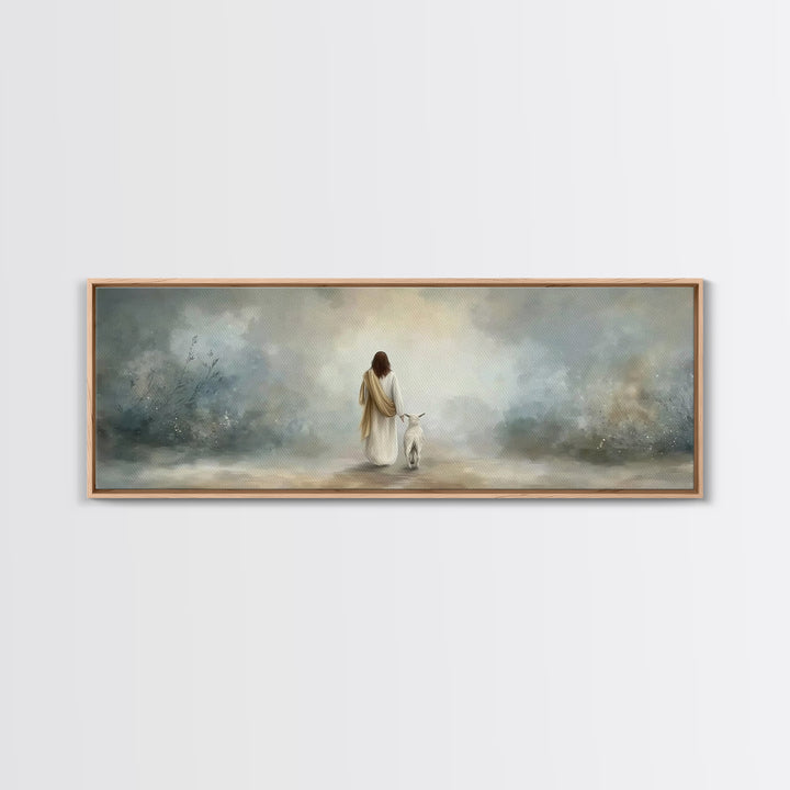 Pure Guidance, Framed Canvas Print, Panoramic Wall Art, Christian Art Print, Jesus Canvas Art, Christmas Art Framed, Christian Gift Ideas