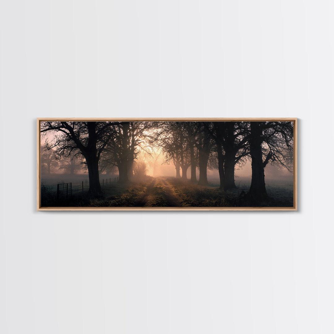 Soft Morning Grace | Framed Canvas Print | Panoramic Print | Christian Art Canvas | Modern Christian Painting | Christian Wall Art | Christ