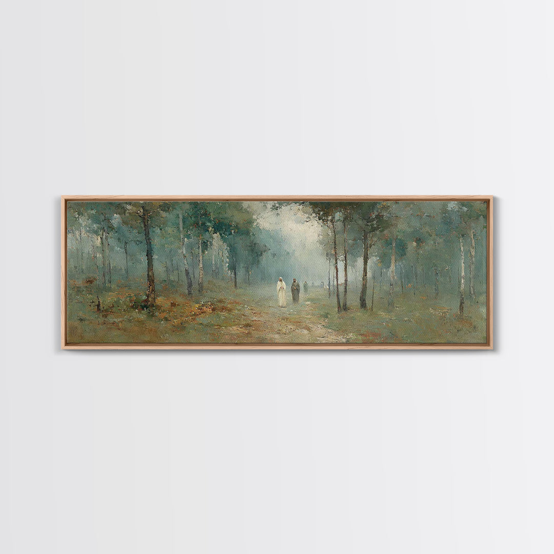 Golden Hour Peace, Framed Canvas Print, Extra Wide Art, Christian Wall Art, Moody Christian Art, Christian Art Painting, Christian Gift Ide