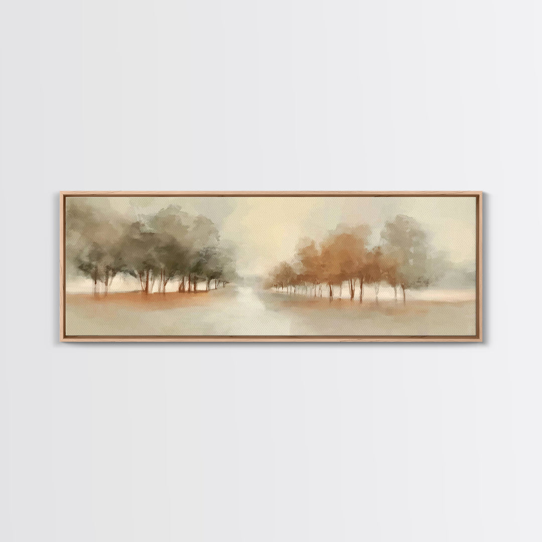 Walk Of Renewal – Framed Canvas Print – Panoramic Wall Art – Christian Art Print – Subtle Christian Paintings – Christian Art – Christian C