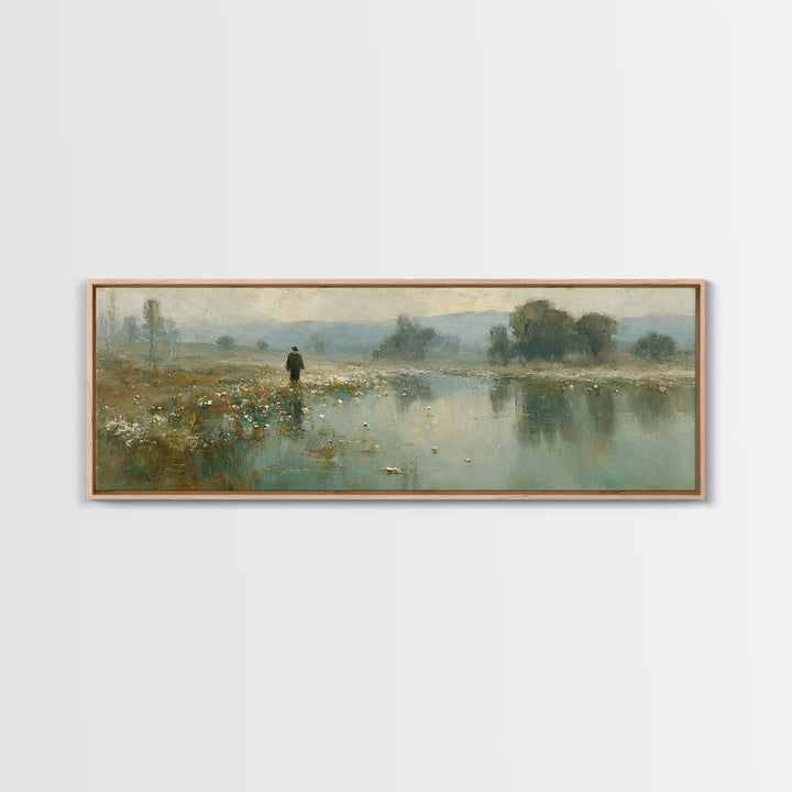 Morning Mercy – Framed Canvas Print – Panoramic Print – Christian Wall Art – Jesus Canvas Art – Christian Art Canvas – Christmas Art