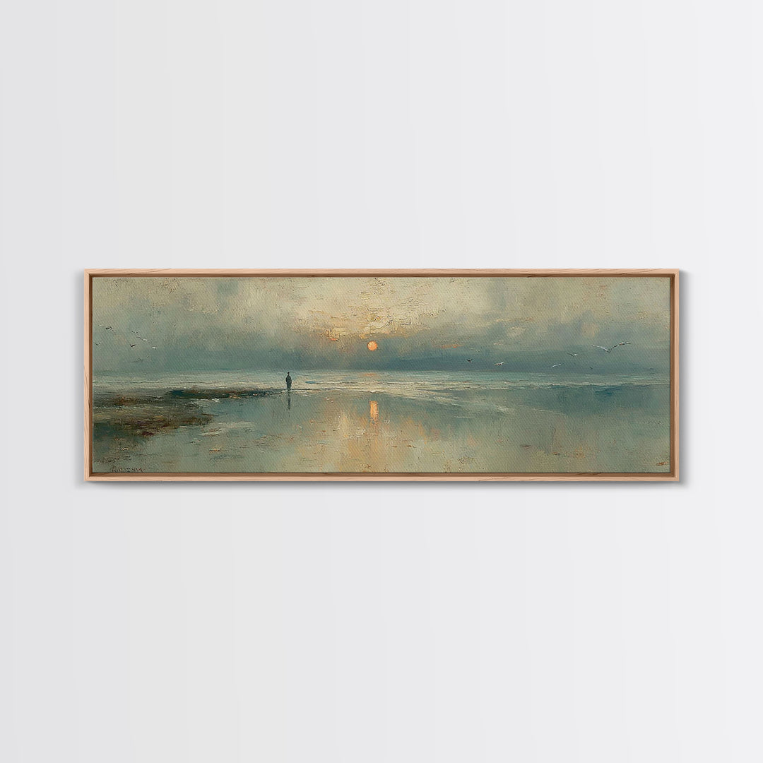 Sunrise Promise – Framed Canvas Print – Panoramic Print – Christian Art Canvas – Jesus Painting – Christian Art – Modern Christian Art