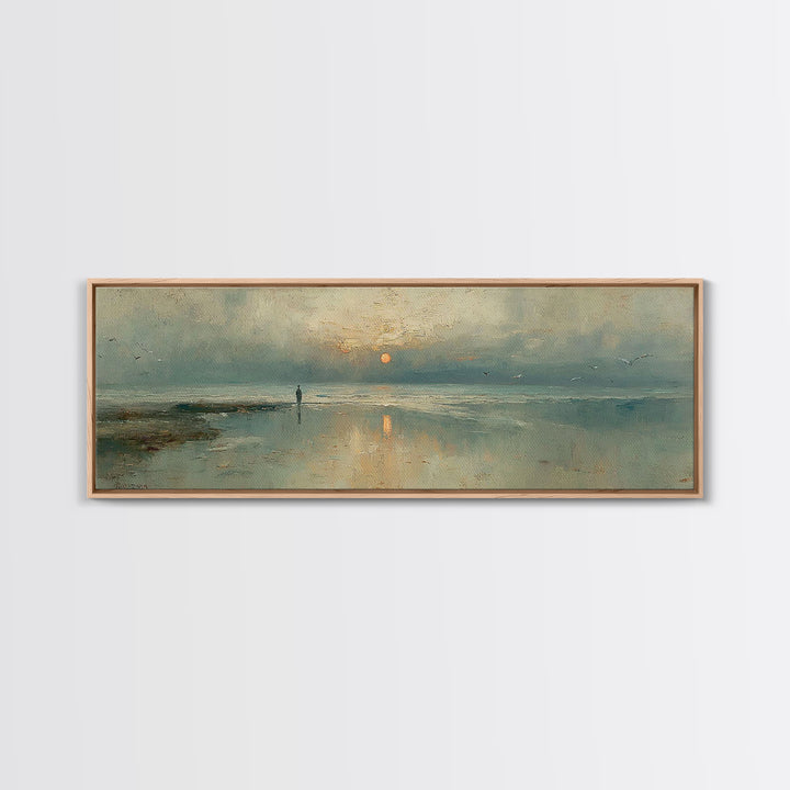 Sunrise Promise – Framed Canvas Print – Panoramic Print – Christian Art Canvas – Jesus Painting – Christian Art – Modern Christian Art