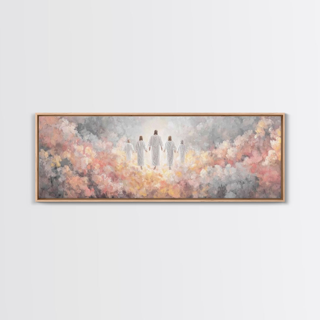 River Of Mercy – Framed Canvas Print – Christian Wall Art – Jesus Painting – Panoramic Art – Christian Art Canvas – Christmas Art Prints