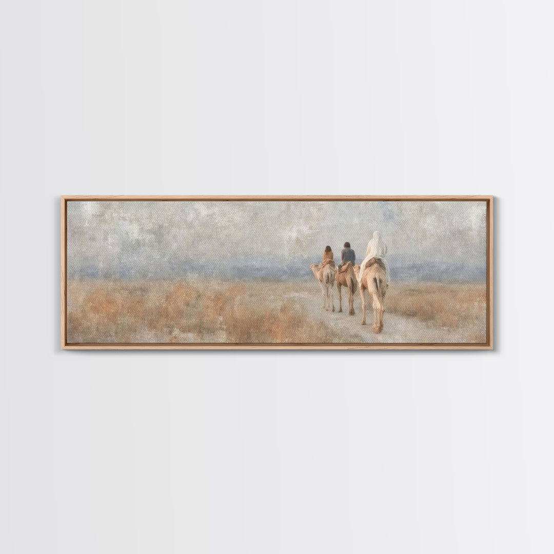 Holy Pathway – Framed Canvas Print – Christian Christmas Art – Panoramic Wall Art – Christian Art Print – Christian Gift Ideas – Christmas