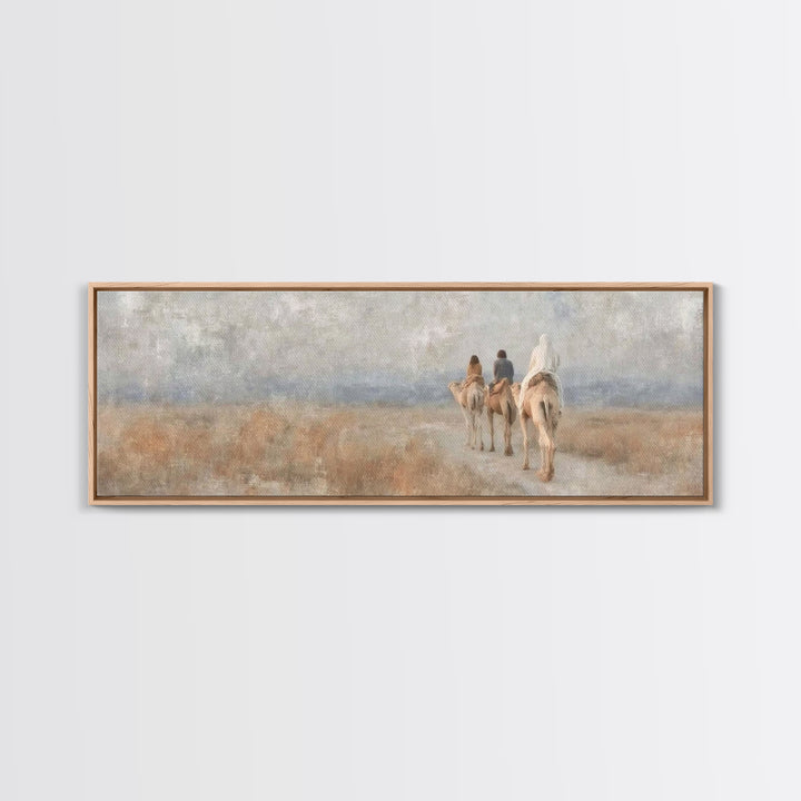 Holy Pathway – Framed Canvas Print – Christian Christmas Art – Panoramic Wall Art – Christian Art Print – Christian Gift Ideas – Christmas