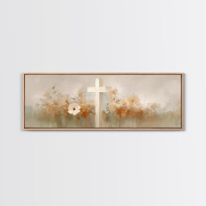 Blooming Hope, Framed Canvas Print, Christian Art Canvas, Christian Wall Art, Panoramic Print, Christian Art, Christian Gift