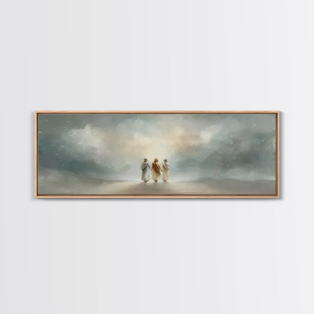 Guided By Glory | Framed Canvas Print | Christian Wall Art | Christian Art Canvas | Panoramic Art | Christian Art Gift | Christmas Wall Art