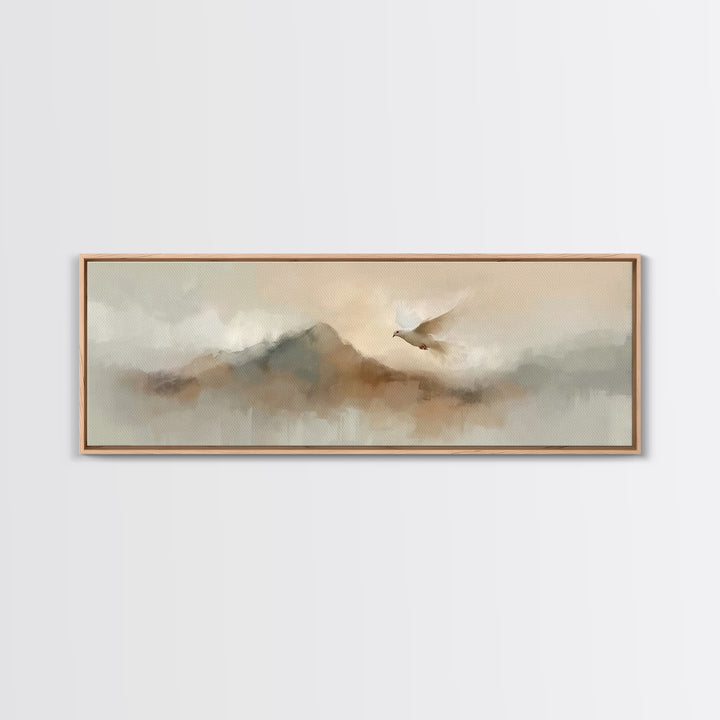 Dawnflight Grace – Framed Canvas Print – Christian Art Canvas – Christian Wall Art – Panoramic Wall Art – Christian Painting