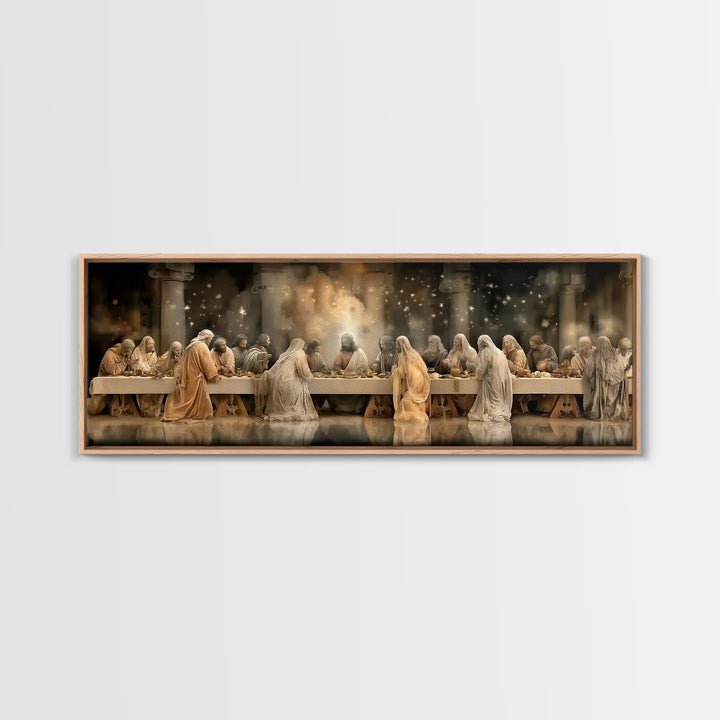 Heavenly Arrival – Framed Canvas Print – Christian Wall Art – Christian Art Canvas – Extra Wide Art – Christian Painting