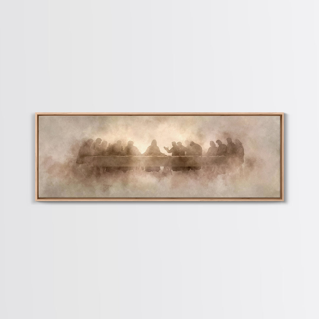 Gathered In Light | Framed Canvas Print | Christian Art Canvas | Christian Wall Art | Panoramic Wall Art | Christian Painting