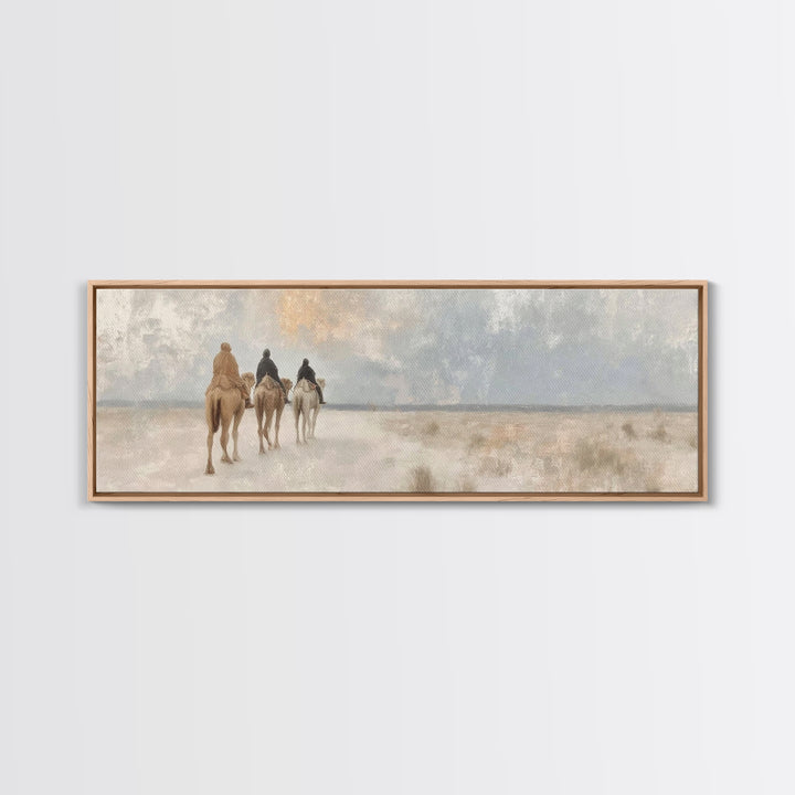 Crescent Promise – Framed Canvas Print – Panoramic Art – Christian Wall Art – Christian Art Canvas – Jesus Painting