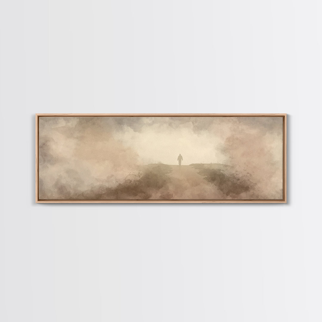Horizon Of Hope | Framed Canvas Print | Extra Wide Art | Christian Art | Subtle Christian Art | Christian Wall Art | Jesus Art Print