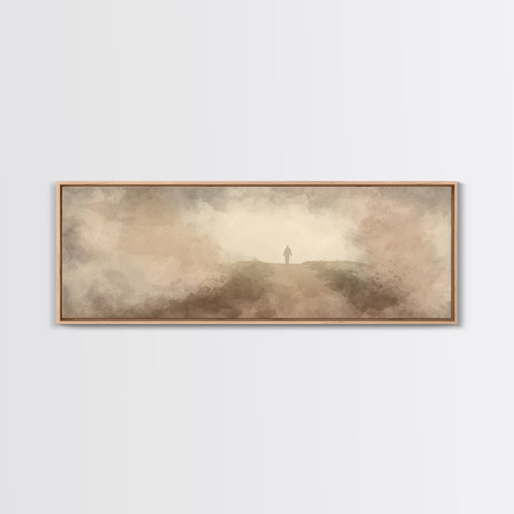 Horizon Of Hope | Framed Canvas Print | Extra Wide Art | Christian Art | Subtle Christian Art | Christian Wall Art | Jesus Art Print