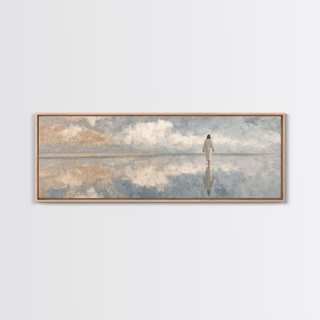 Sky Of Promise – Framed Canvas Print – Panoramic Painting – Christian Wall Art – Jesus Canvas Art – Christian Art Print
