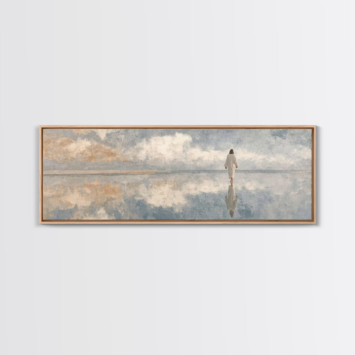 Sky Of Promise – Framed Canvas Print – Panoramic Painting – Christian Wall Art – Jesus Canvas Art – Christian Art Print