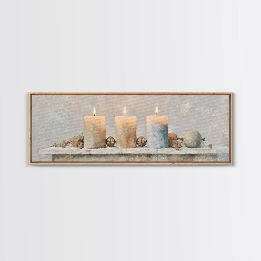 Season Of Hope – Framed Canvas Print – Panoramic Art – Christian Christmas Art – Christian Wall Art – Christian Art Canvas