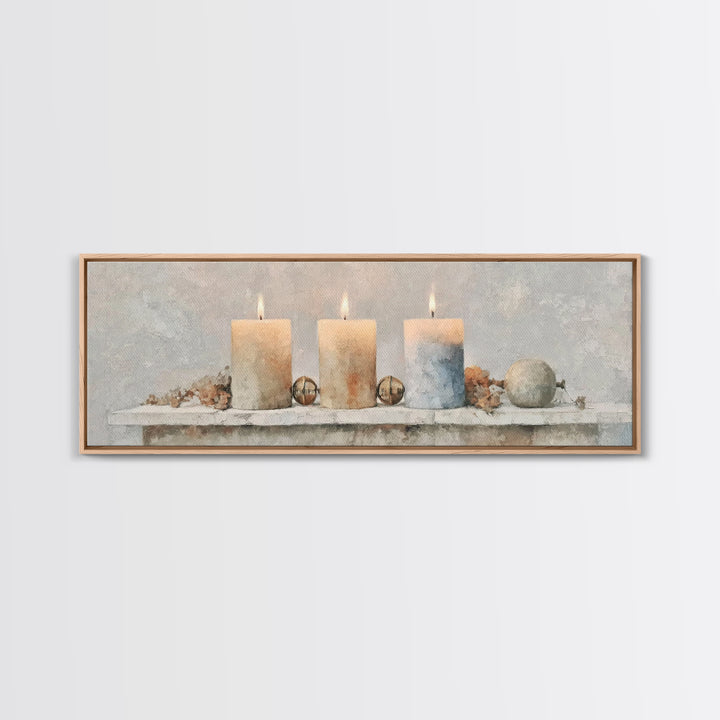 Season Of Hope – Framed Canvas Print – Panoramic Art – Christian Christmas Art – Christian Wall Art – Christian Art Canvas