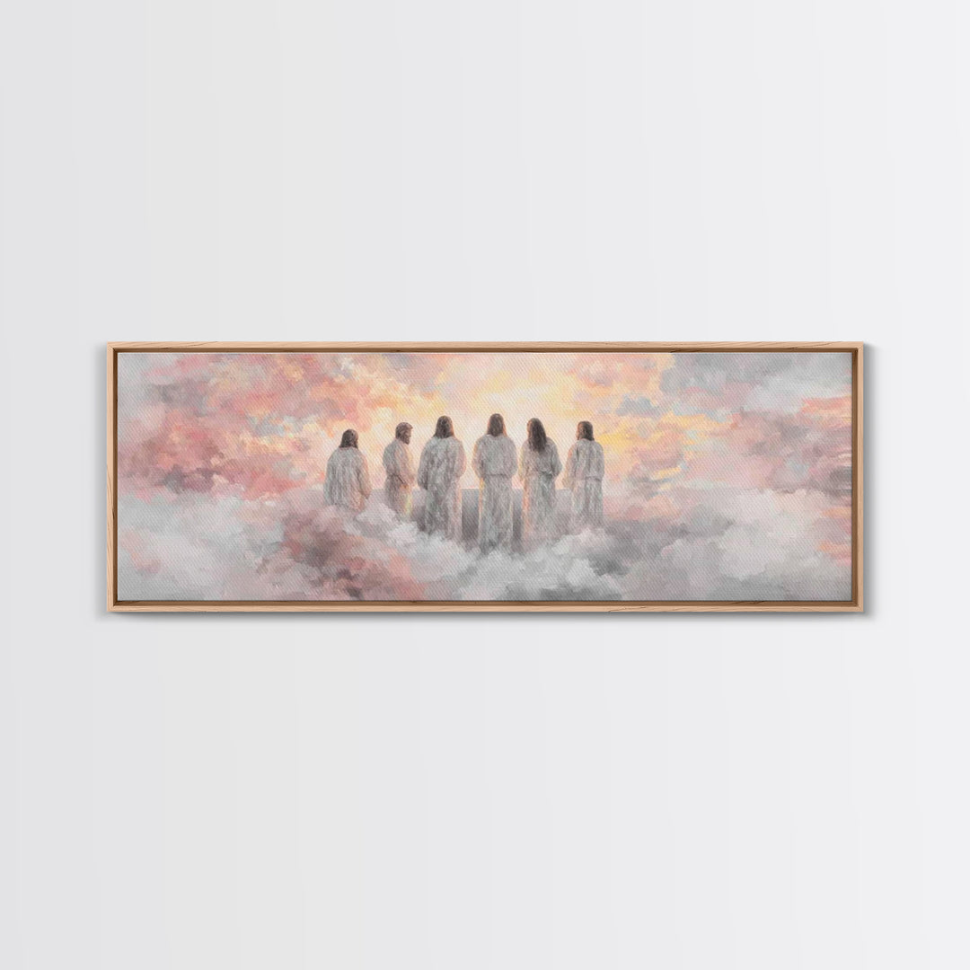 Dawn Of Grace – Framed Canvas Print – Christian Art Canvas – Panoramic Wall Art – Jesus Painting – Christian Christmas Art – Christian Deco