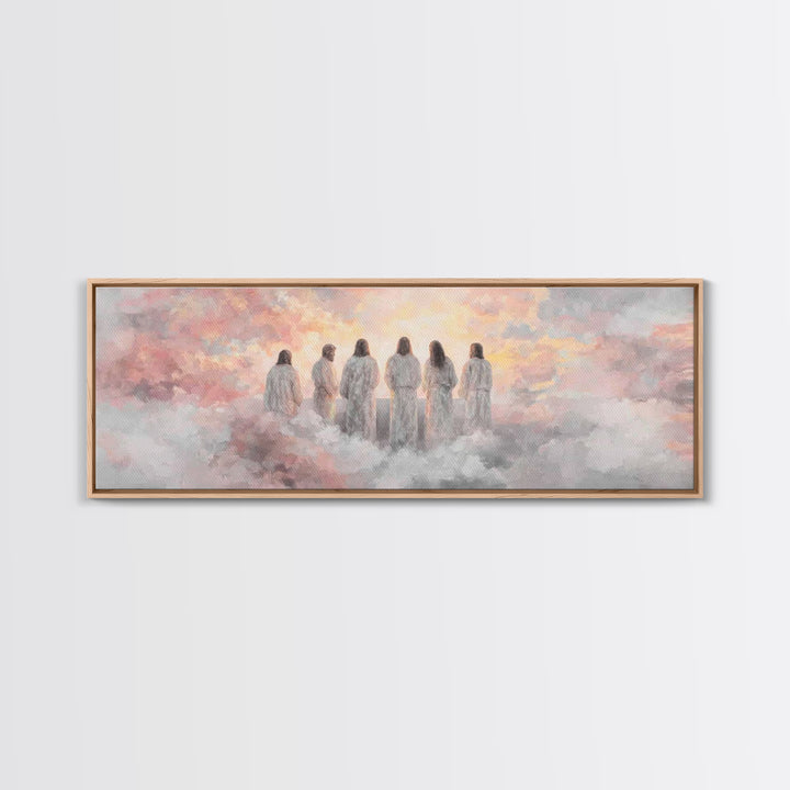 Dawn Of Grace – Framed Canvas Print – Christian Art Canvas – Panoramic Wall Art – Jesus Painting – Christian Christmas Art – Christian Deco