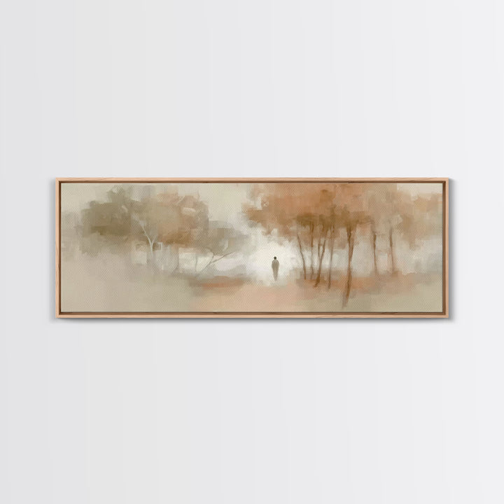 Autumn Grace Path | Framed Canvas Print | Panoramic Painting | Christian Art Canvas | Christian Art Work | Modern Christian Art | Christian