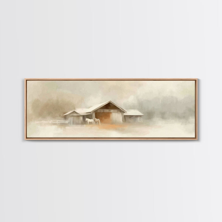Path Of Blessing, Framed Canvas Print, Panoramic Painting, Christian Art Canvas, Christian Wall Art, Jesus Painting, Christian Art
