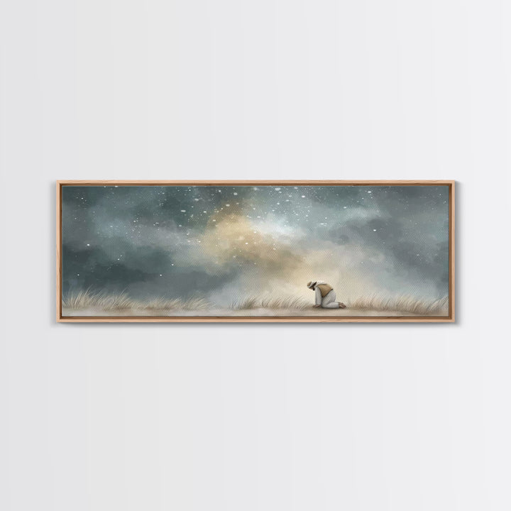 Stars Of Hope – Framed Canvas Print – Panoramic Art – Christian Wall Art – Jesus Painting – Christian Art Canvas – Christmas Art
