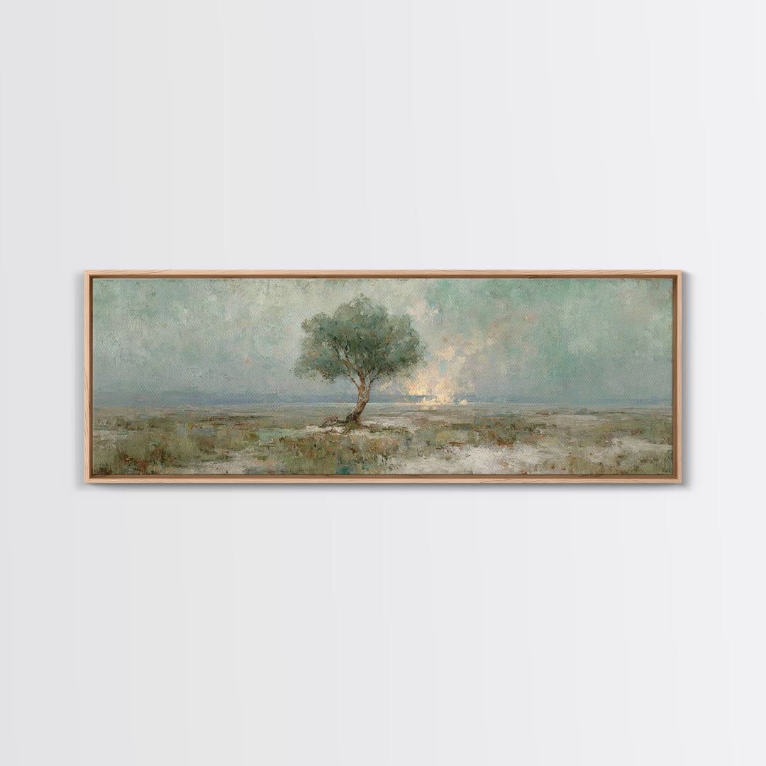 Tree Of Promise, Framed Canvas Print, Panoramic Art, Christian Art Canvas, Christian Wall Art, Christian Painting, Christmas Art