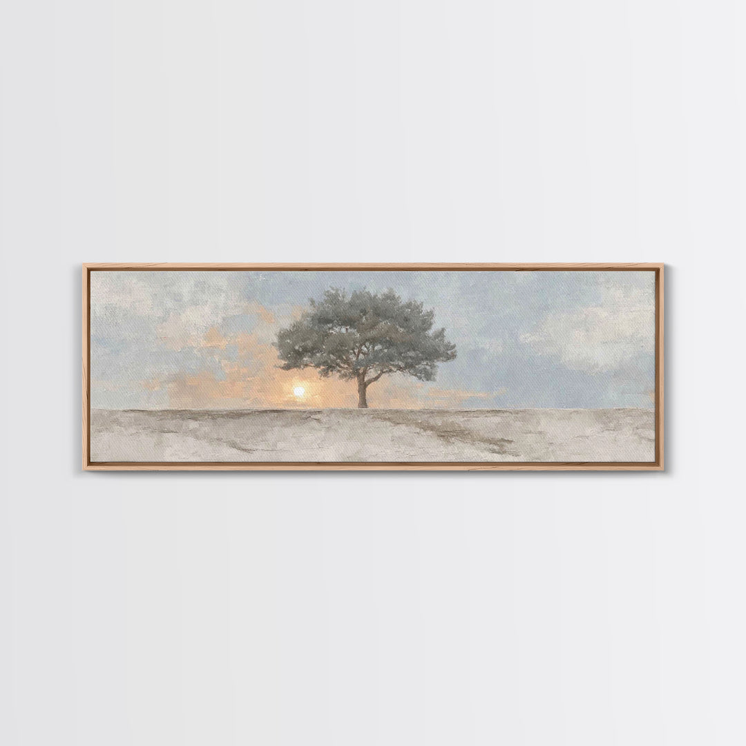 Starry Night Roots | Framed Canvas Print | Panoramic Frame | Christian Art Canvas | Christian Wall Art | Christian Painting | Christmas Art