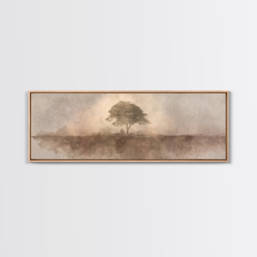 Sunrise Of Mercy, Framed Canvas Print, Panoramic Painting, Christian Art Canvas, Christian Wall Art, Christian Painting, Christmas Art