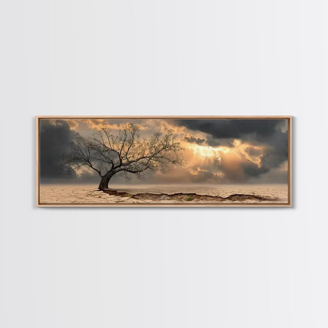 The Guiding Dawn – Framed Canvas Print – Christian Wall Art – Christian Art Canvas – Christmas Art – Panoramic Art – Christian Christmas De