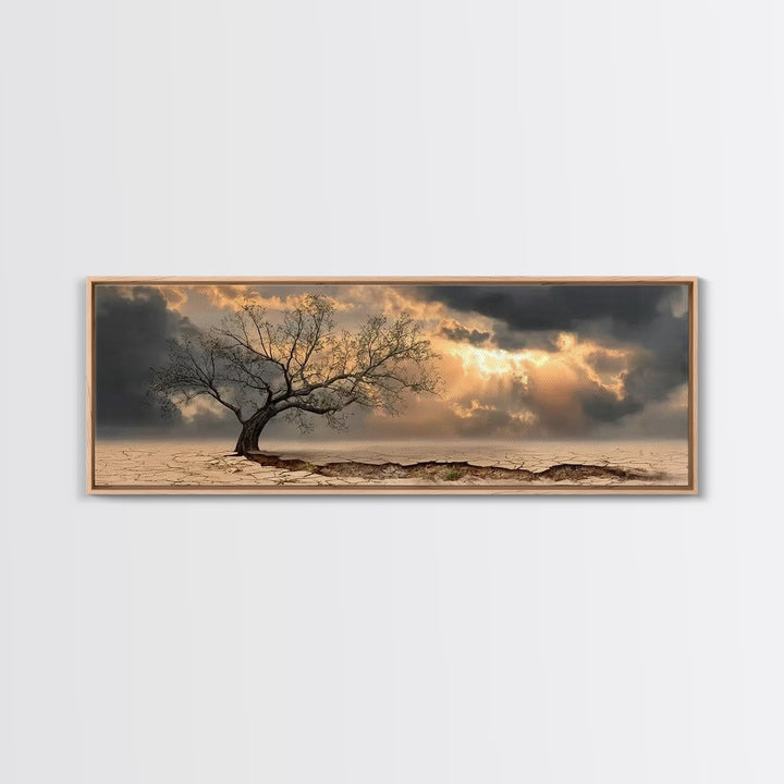 The Guiding Dawn – Framed Canvas Print – Christian Wall Art – Christian Art Canvas – Christmas Art – Panoramic Art – Christian Christmas De
