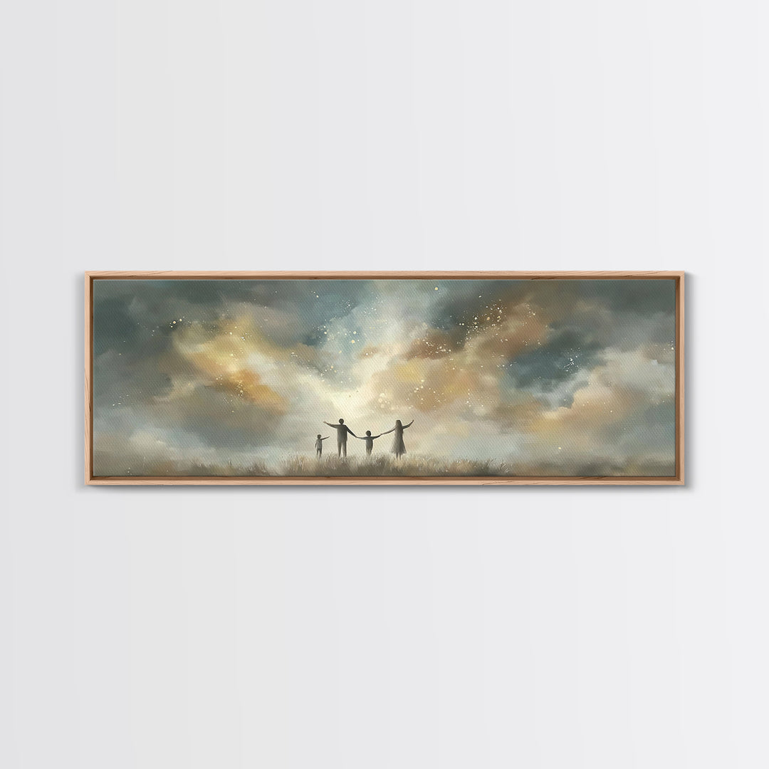 Children Of Light, Framed Canvas Print, Panoramic Art, Christian Art Canvas, Christian Paintings, Christian Wall Art, Christian Gift Ideas