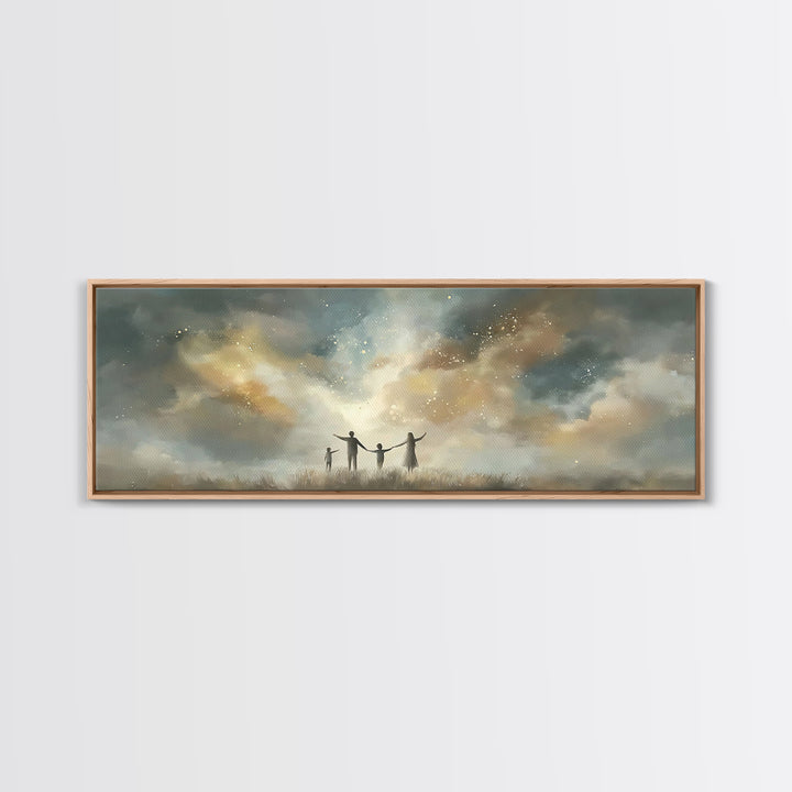 Children Of Light, Framed Canvas Print, Panoramic Art, Christian Art Canvas, Christian Paintings, Christian Wall Art, Christian Gift Ideas