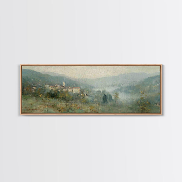 Bell Of Hope | Framed Canvas Print | Panoramic Art | Christian Wall Art | Christian Art Canvas | Christian Painting | Christian Christmas