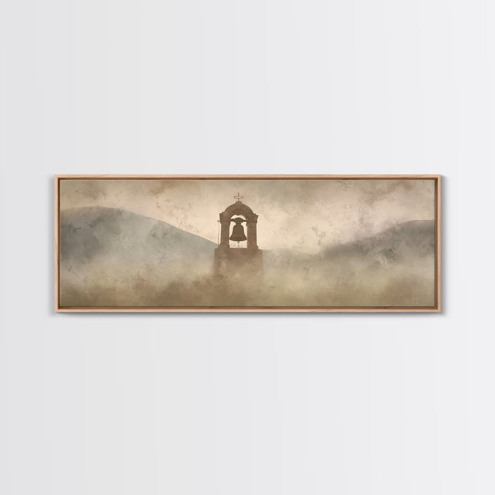 Hillside Rejoicing – Framed Canvas Print – Panoramic Art – Christian Wall Art – Christian Christmas Art – Christian Art Canvas – Jesus Pain
