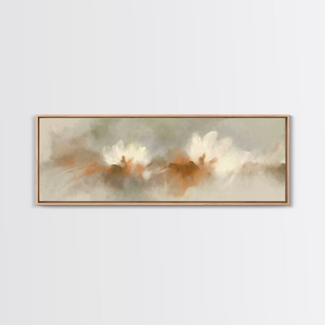 Celestial Children Grace, Framed Canvas Print, Christmas Art Prints, Christian Wall Art, Panoramic Painting, Christian Art Canvas, Christia